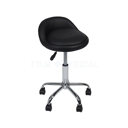  Black Wheeled Stool